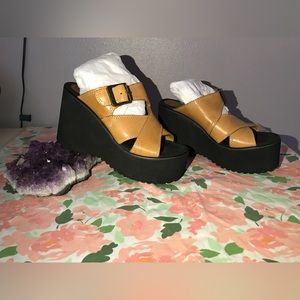 70’s Style Leather Platforms 6.5